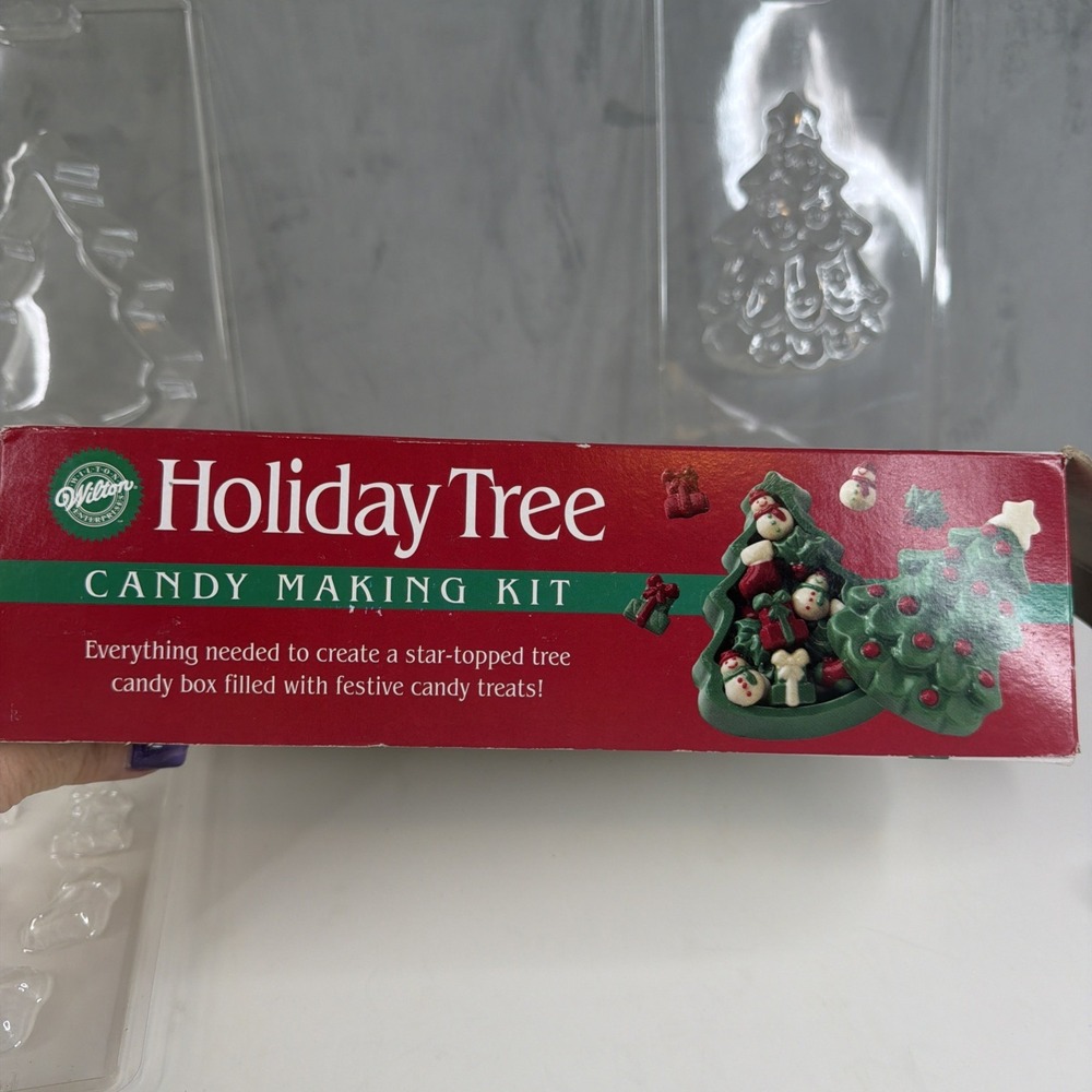 Wilton Holiday Tree Candy Molds Christmas Original Box Vintage - Picture 5 of 6